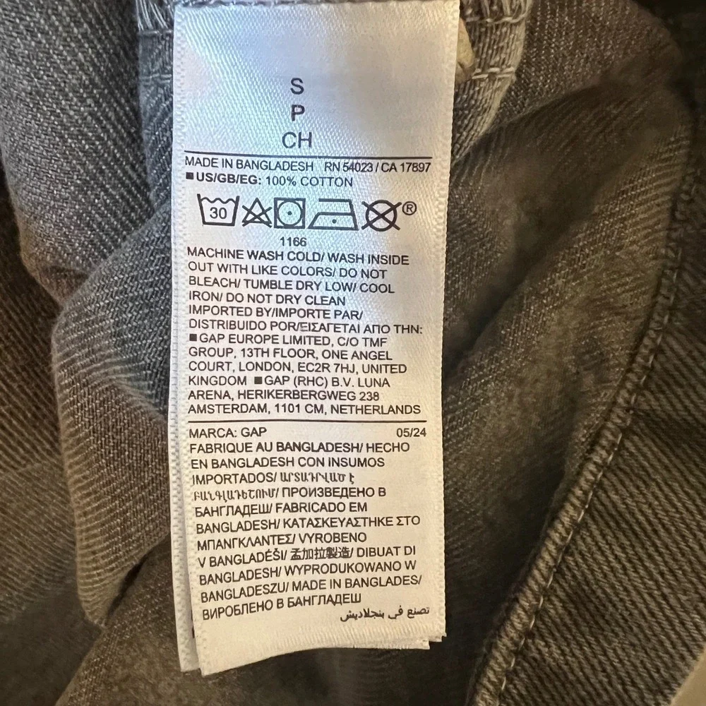 Gap Relaxed Denim Utility Shirt Jacket in Espresso Brown, Men's‎ Size Small